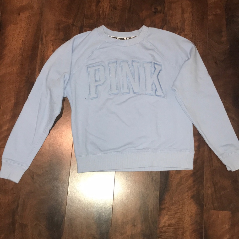 PINK blue sweatshirt